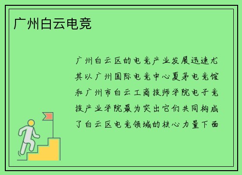 广州白云电竞